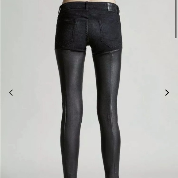 R13 Black Leather Chaps JEANS SIZE 24 $845. - Picture 5 of 12